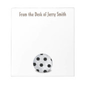 Trendy Sport Voetbal Modern Athletic Blocnote (Voorkant)