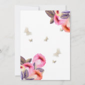 Trendy Spring Butterfly tulpen zoet zestien Kaart (Achterkant)