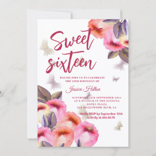 Trendy Spring Butterfly tulpen zoet zestien Kaart