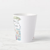 Trendy Spring Favorieten | Illustratie Waterverf Latte Mok (Voorkant)