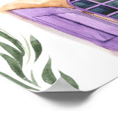 Trendy Spring Favorieten | Illustratie Waterverf Poster (Hoek)