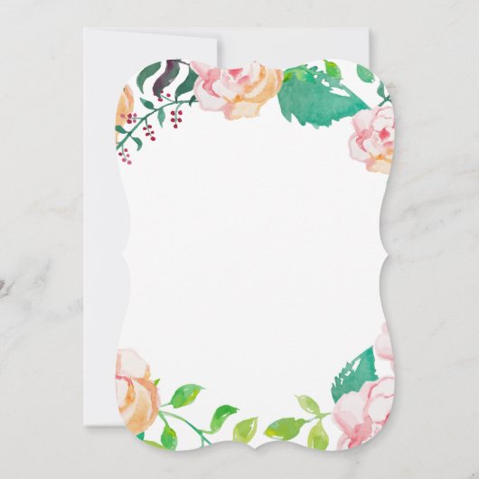 Trendy Spring Floral Easter Brunch Kaart (Achterkant)