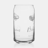 Trendy sprintime bruiloft blikbril blikvorm glas (Rechts)