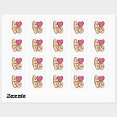 Trendy Square Love Sticker (Vel)
