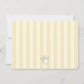 Trendy Squiggle Border Lemon Doodles Bridal Shower Bedankkaart (Achterkant)