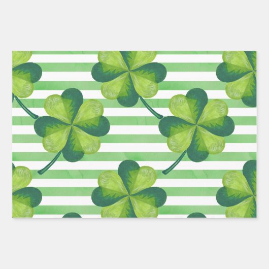 Trendy St. Patrick's Day Inpakpapier Vel (Voorkant 2)