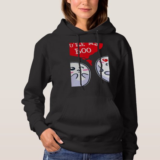 Trendy Statement Valentine's Day Couple Heart Roma Hoodie (Voorkant)
