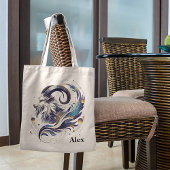 Trendy Steenbok Waterverf Zodiac Design Tote Bag