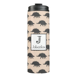 Trendy Stegosaurus Dinosaur gepersonaliseerd Thermosbeker
