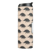 Trendy Stegosaurus Dinosaur gepersonaliseerd Thermosbeker (Gedraaid links)
