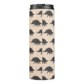 Trendy Stegosaurus Dinosaur gepersonaliseerd Thermosbeker (Achterkant)