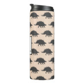 Trendy Stegosaurus Dinosaur gepersonaliseerd Thermosbeker (Geroteerd rechts)