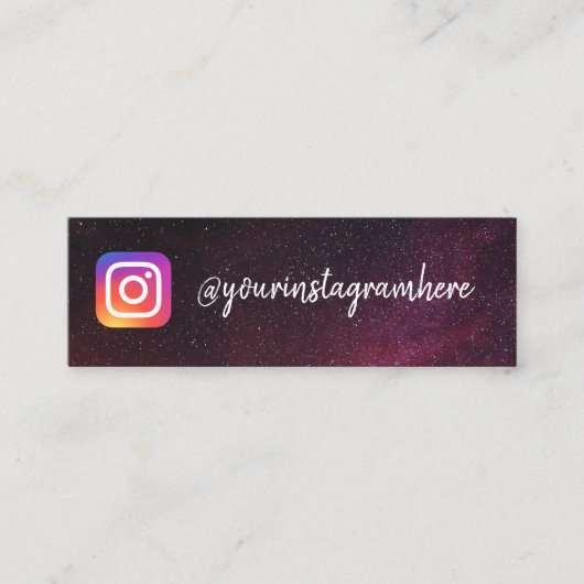 trendy sterren mini visitekaartje (Voorkant)