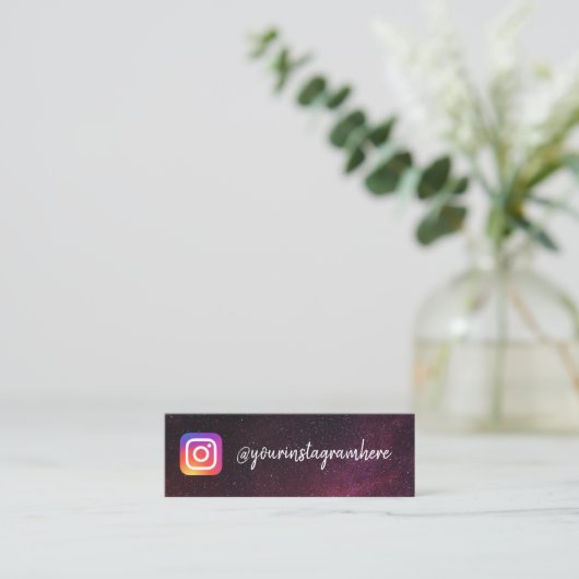 trendy sterren mini visitekaartje (Staand voorkant)