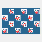 Trendy Sterren Wrapping Paper Flat Sheet Set van 3 (Voorkant 2)