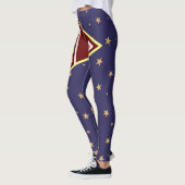 Trendy Sterrennacht met Uniek Pijlontwerp Leggings (Links)