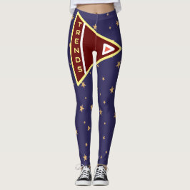 Trendy Sterrennacht met Uniek Pijlontwerp Leggings