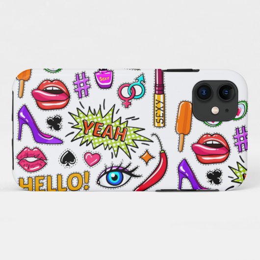 "Trendy stickers     Case-Mate iPhone Case (Achterkant (horizontaal))
