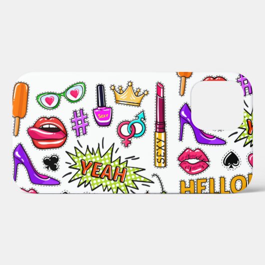 "Trendy stickers Case-Mate iPhone Case (Achterkant (horizontaal))