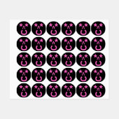 Trendy Stickers in zwart (Vel)