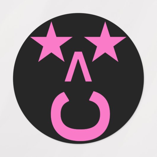 Trendy Stickers in zwart (Design 2)