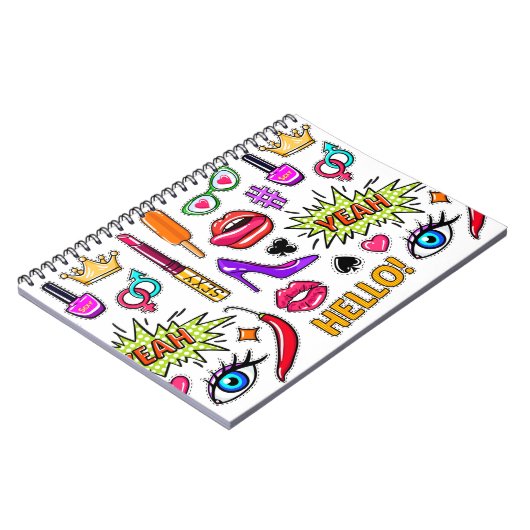 "Trendy stickers Notitieboek (Linkerzijde)