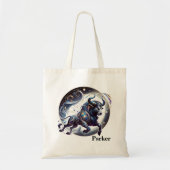 Trendy Stier Waterverf Dierenriem Ontwerp Tote Bag (Voorkant)