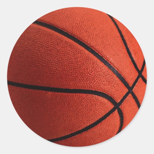 Trendy stijl basketbal ronde sticker (Voorkant)