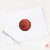 Trendy stijl basketbal ronde sticker (Envelop)