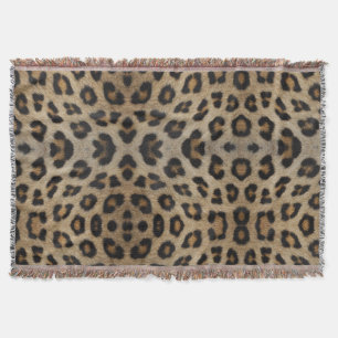 Trendy stijl luipaard bontprint dierenpatroon deken