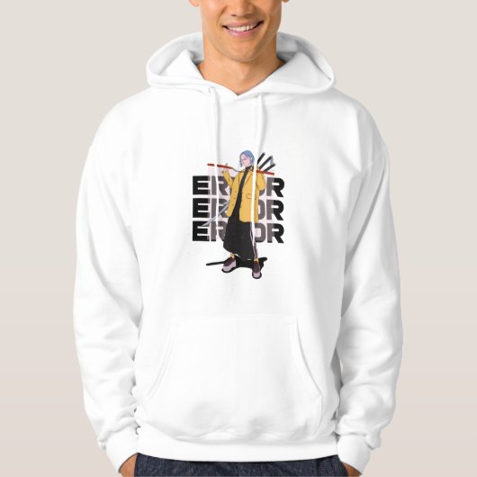 Trendy stijlvol anime design hoodie (Voorkant)