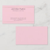 Trendy stijlvol design roze gouden strips voor gra visitekaartje (Voorkant / Achterkant)