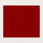 Trendy, stijlvol, donkerrood monogram klassiek visitekaartje (Binnenkant ongevouwen)