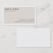 Trendy Stijlvol Eenvoudig Modern Minimalistisch De Visitekaartje (Voorkant / Achterkant)