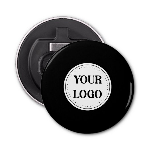 Trendy stijlvol & elegant merk button flesopener (Voorkant)