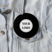 Trendy stijlvol & elegant merk ronde button 4,0 cm (In situ)