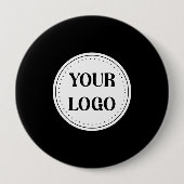 Trendy stijlvol & elegant merk ronde button 4,0 cm (Voorkant)