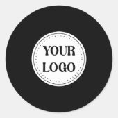 Trendy stijlvol & elegant merk ronde sticker (Voorkant)