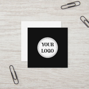 Trendy stijlvol & elegant merk vierkante visitekaartje