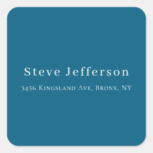 Trendy Stijlvol Elegant Minimalistisch Eenvoudig B Vierkante Sticker