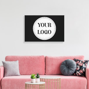 Trendy stijlvol en elegant van merk canvas afdruk
