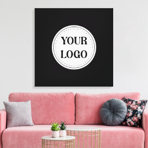 Trendy stijlvol en elegant van merk canvas afdruk