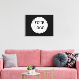 Trendy stijlvol en elegant van merk canvas afdruk