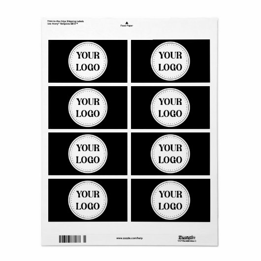 Trendy stijlvol en elegant van merk etiket (Full Sheet)