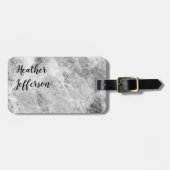 Trendy stijlvol, grijs, minimalistisch design met  bagagelabel (Voorkant horizontaal)