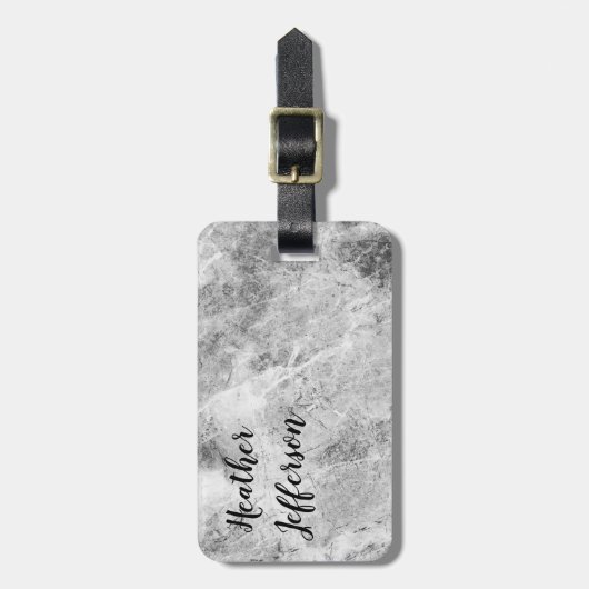 Trendy stijlvol, grijs, minimalistisch design met  bagagelabel (Voorkant verticaal)