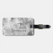 Trendy stijlvol, grijs, minimalistisch design met  bagagelabel (Achterkant horizontaal)