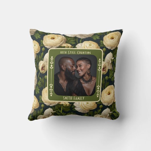 Trendy Stijlvol Huwelijk Sierkussen voor Vrouw (Achterkant)