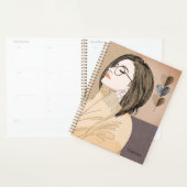 Trendy stijlvol meisje chique liefde hart geperson planner (Display)