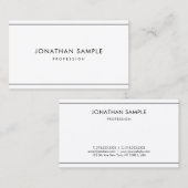 Trendy Stijlvol - minimalistisch Modern Profession Visitekaartje (Voorkant / Achterkant)